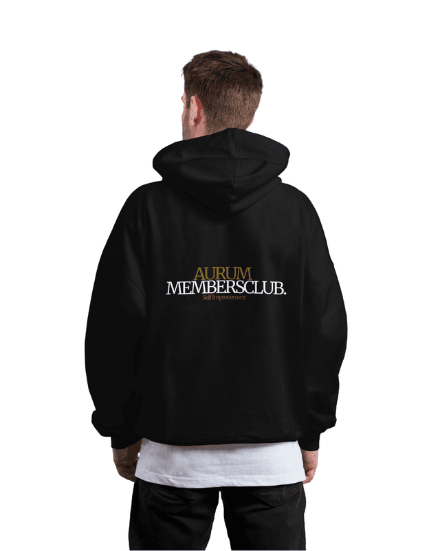 MembersClub. Oversized Hoodie Black