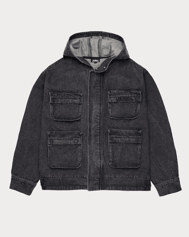 Global Warning - DESOCIALIZED CARGO DENIM JACKET