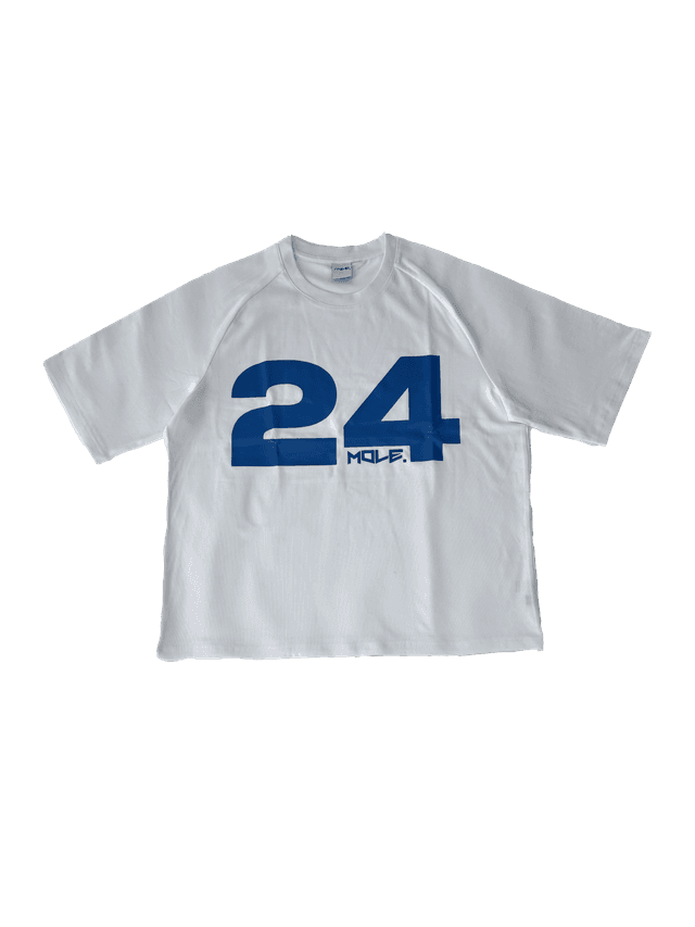 24 Mole tee White/Blue